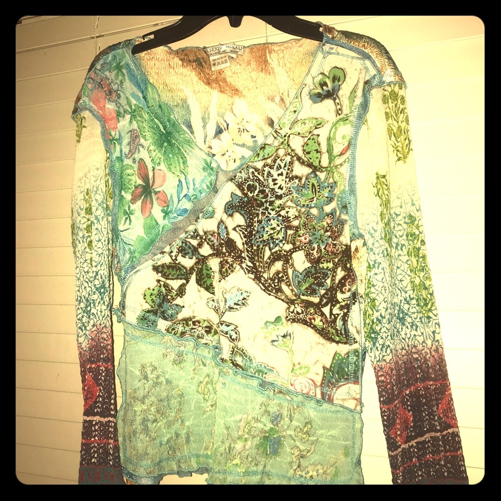 Alberto Mikali V Neck Tunic Top 💋💋